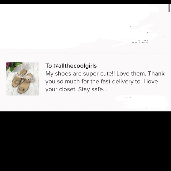 Cream pineapple toe ring sandals - Picture 6 of 6